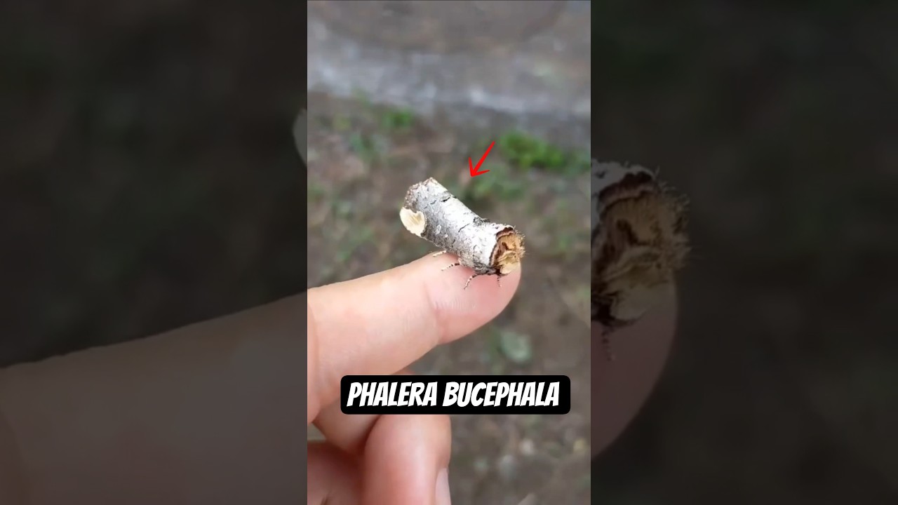 Le Roi du Camouflage !! 🌳 Voici le Phalera Bucephala 🦋 #papillon #butterfly #insectes #animaux